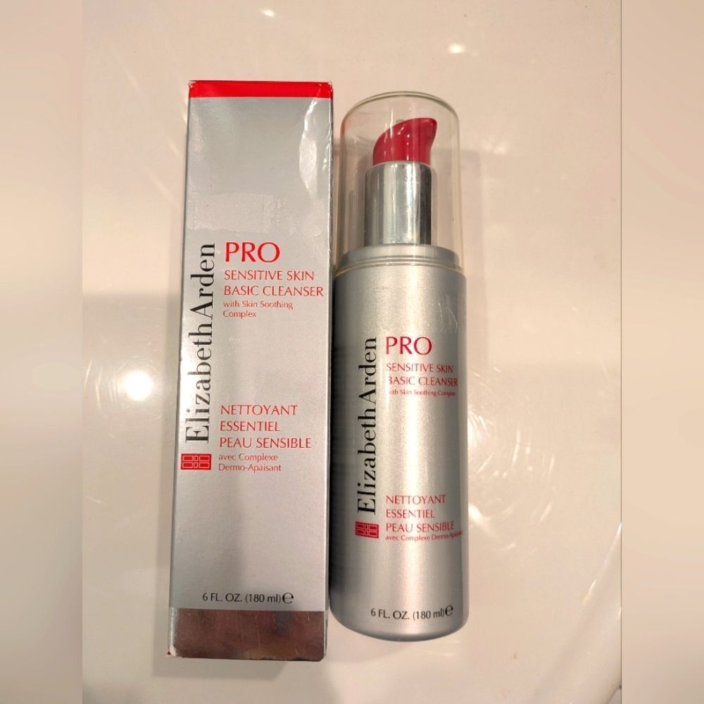 🌸 Elizabeth Arden PRO Sensitive Skin Basic Cleanser & Makeup Remover 6 oz NIB
